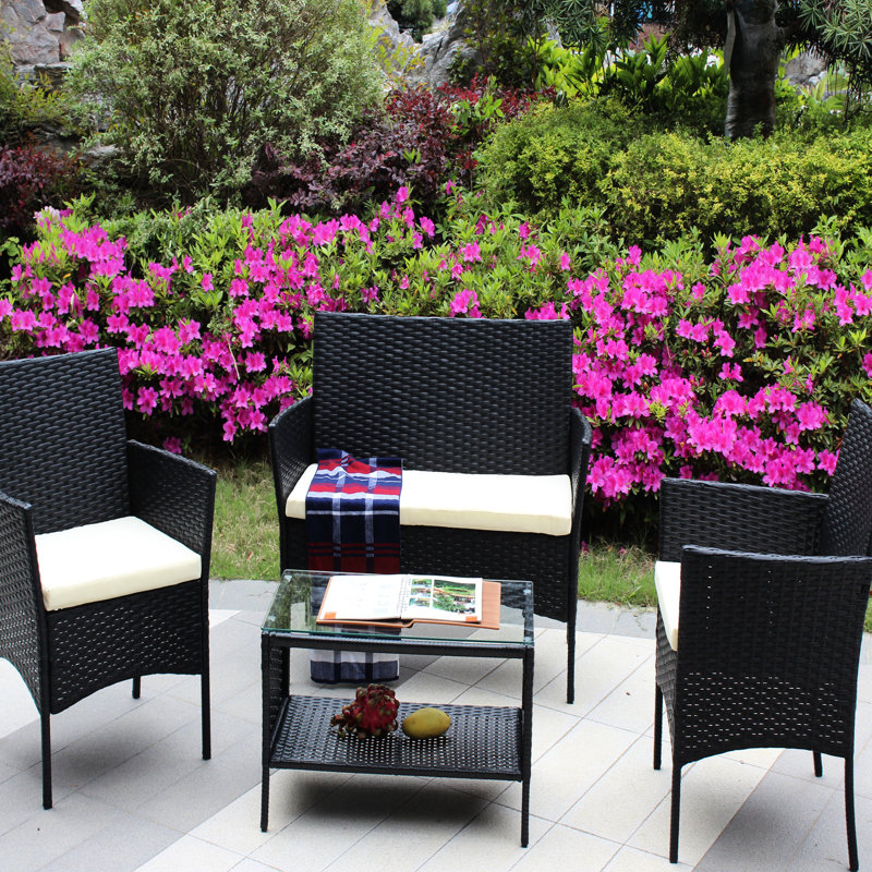 Ensemble de 4 chaises de patio pour l'extérieur