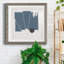 «Blue Felt IV», reproduction encadrée de qualité supérieure - prête à être accrochée-728648275-728648280-728687796