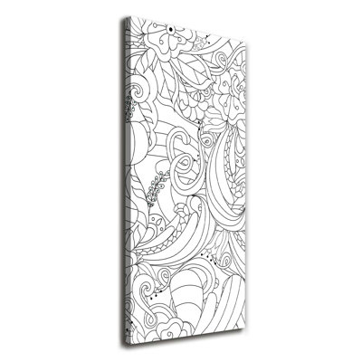Zentangle Background - Wrapped Canvas Print