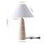 Lampe de table en travertin Dante