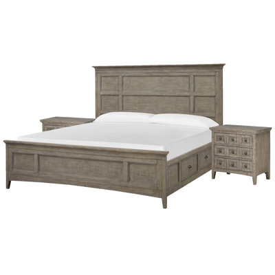 Holton Queen Panel Storage Bed With 2 Nightstands