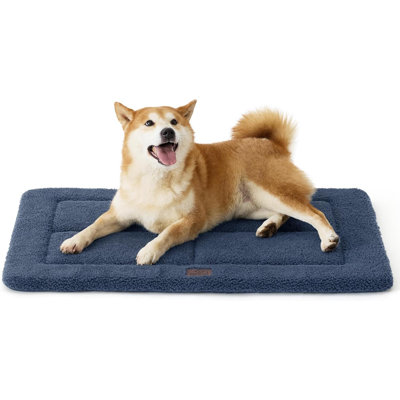 Lit de caisse lavable pour chiens de taille moyenne, tapis de sol réversible en mousse, lits de voyage plats et légers pour chiens d'intérieur et d'extérieur