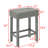 59 Inch Bar Table/ Dining Table/ Sofa Table With Power Outlet/ 3 Upholstered Stools/ 4 Piece Bar Table And Chair Set For Living Room/ Dining Room/ Kitchen-1975591923
