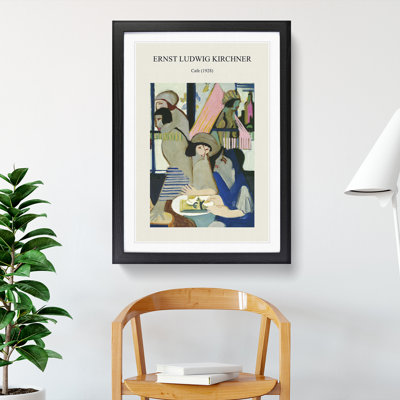 Cafe by Ernst Ludwig Kirchner - Single Picture Frame Print on MDF