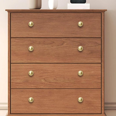 Paquet de 10 boutons d'armoire - Quincaillerie de tiroir de cuisine en alliage de zinc de qualité supérieure, boutons d'armoire en or massif pour armoires, commodes et placards