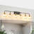 6 Light Bathroom Vanity Light Wall Mounted Above Mirror with Clear Glass Globe Shades Modern Metal Fixture-1632018540