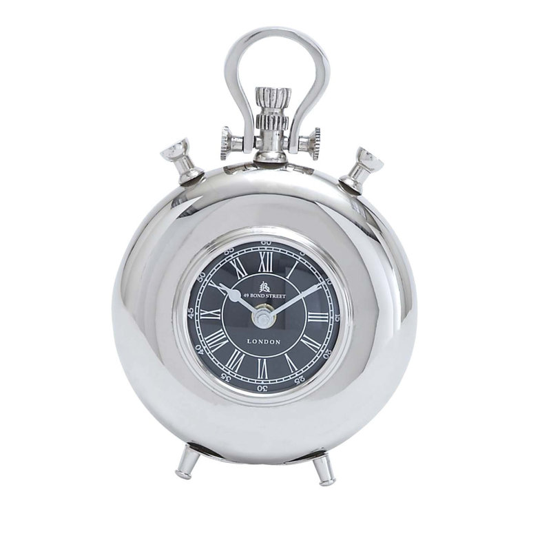 Horloge circulaire de table, H 8 po x l 6 po x P 1 po