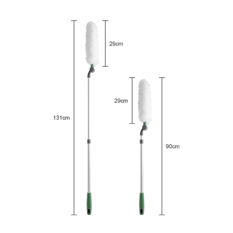 Long Handle Duster,Dust Collector With Extension Bar,Home Duster,Easy To Use And Reusable,White