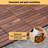 Acacia wood interlocking deck tiles (12 "x12" 30-piece set)–Snap-on type with drainage base, suitable for terraces, balconies and swimming pools.