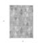 Tapis extérieur lavable à motif géométrique gris argenté et ivoire 3 pi x 5 pi