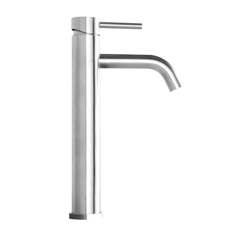 Option de robinet de lavabo en nickel brossé - Robinet de lavabo de salle de bain moderne à une poignée, Nickel brossé