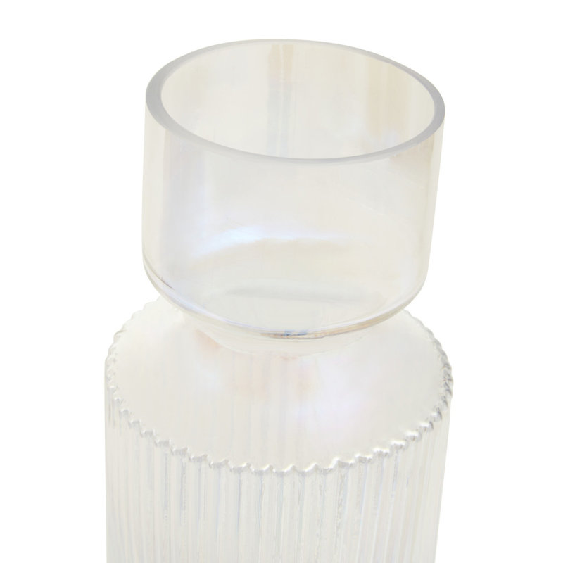 Aviree Handmade Glass Table Vase, 25cm H x 11cm W x 11cm D
