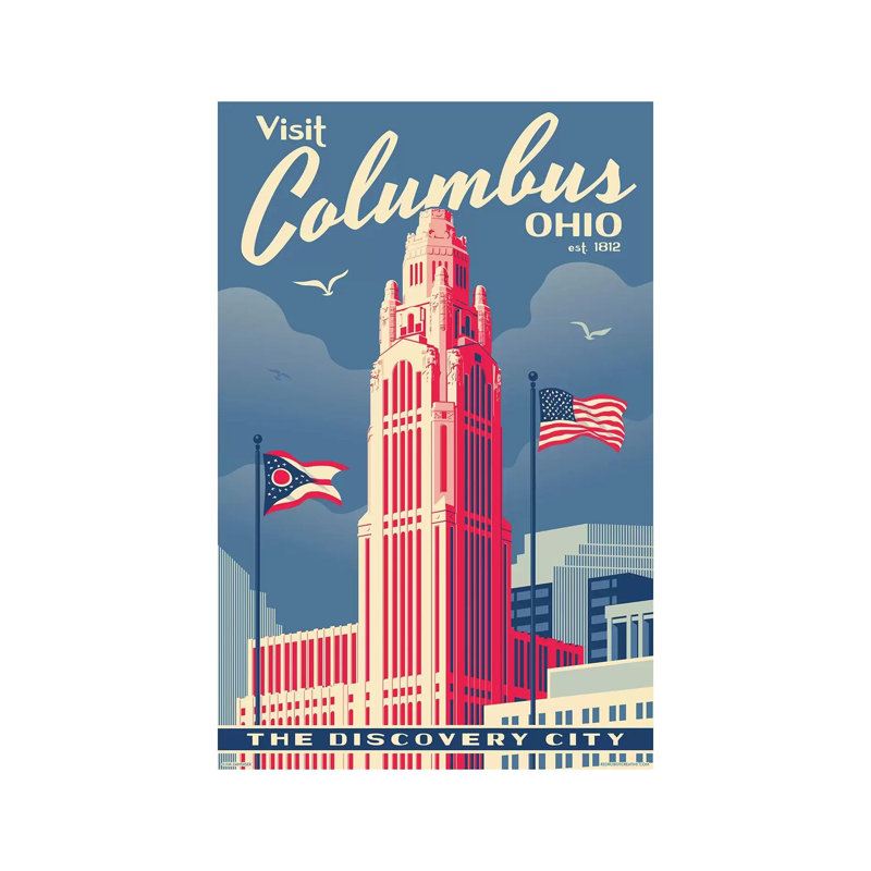 Columbus Travel by Jim Zahniser - Print on Canvas, 101.6cm H x 66.04cm W x 3.81cm D, Wrapped Canvas