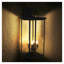 Applique murale d'extérieur moderne noir - Lanterne en aluminium 4 lumières résistante aux intempéries pour porche, patio et entrée