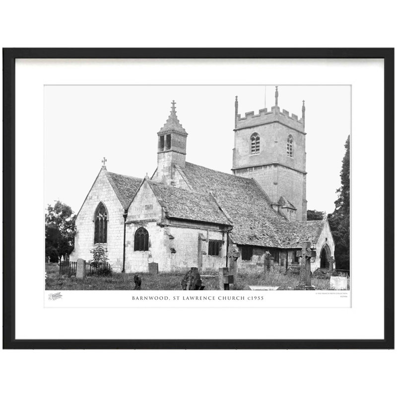 Barnwood, St Lawrence Church C1955 by Francis Frith - Single Picture Frame Print, 60cm H x 80cm W x 2.3cm D