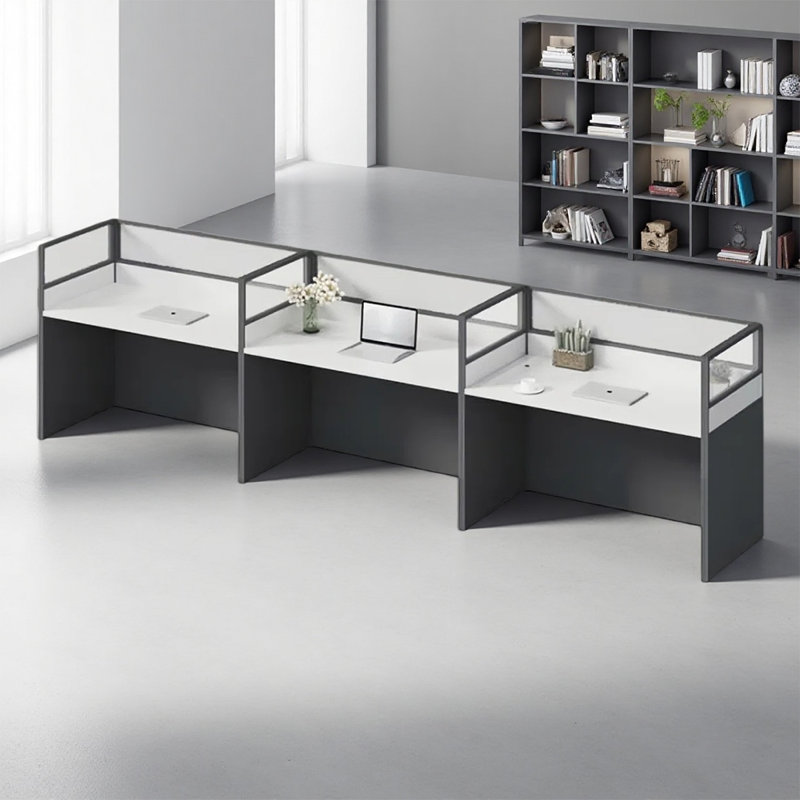 Bureau rectangulaire pour 3 personnes
