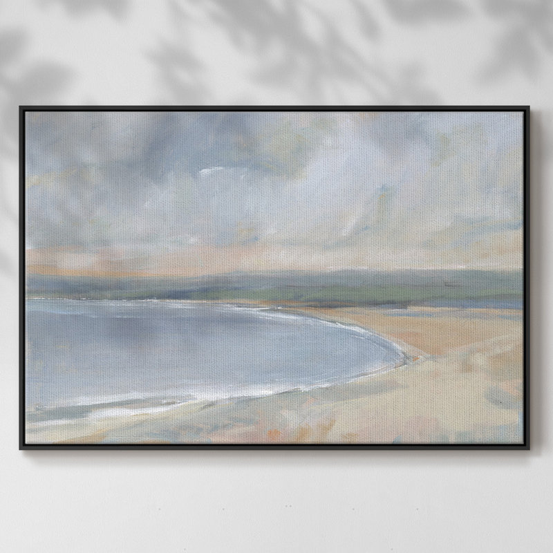 «Coastal Study II», reproduction sur toile, H 25 po x l 37 po x P 2 po, Noir