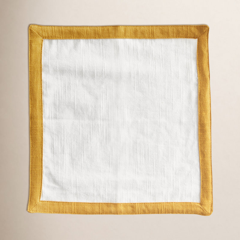 FERNBROOK COCKTAIL NAPKINS, White