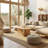 Japandi Coffee Table Solid Wood-481661604