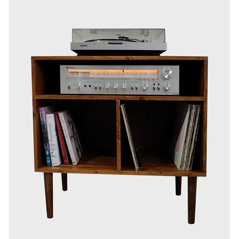 Solid Wood 70cm H Media Cabinet, 70cm H x 80cm W x 40cm D