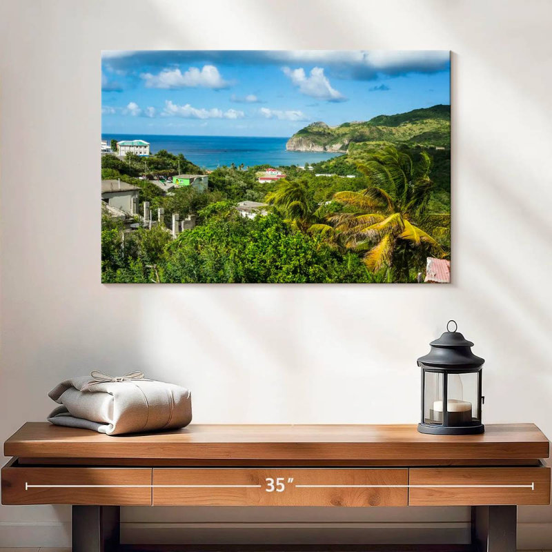 Keesha Little Bay In Montserrat, 16" H x 24" W