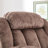 37.4" Wide Contemporary Compact Microfiber Swivel Rocker Manual Recliner Chair with Heat and Massage-88087078