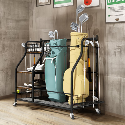 Manufactured Wood Freestanding Multi-Use Sports Rack