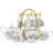 DNGJU 30.7oz. Floral Teapot Set