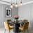 Modern 3-light Black Pendant Lighting With Clear Glass Shades And Adjustable Cords – Perfect For Kitchen Island Or Dining Room