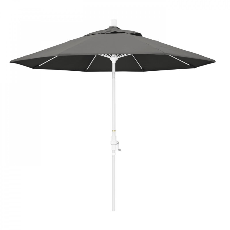 Parasol de marché 9 pi Roverta, Toile gris anthracite Sunbrella®