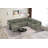 Dona 8-Piece Corduroy Upholstered Modular Sectional, 2 Ottomans, Pillowtop Arm-105385061
