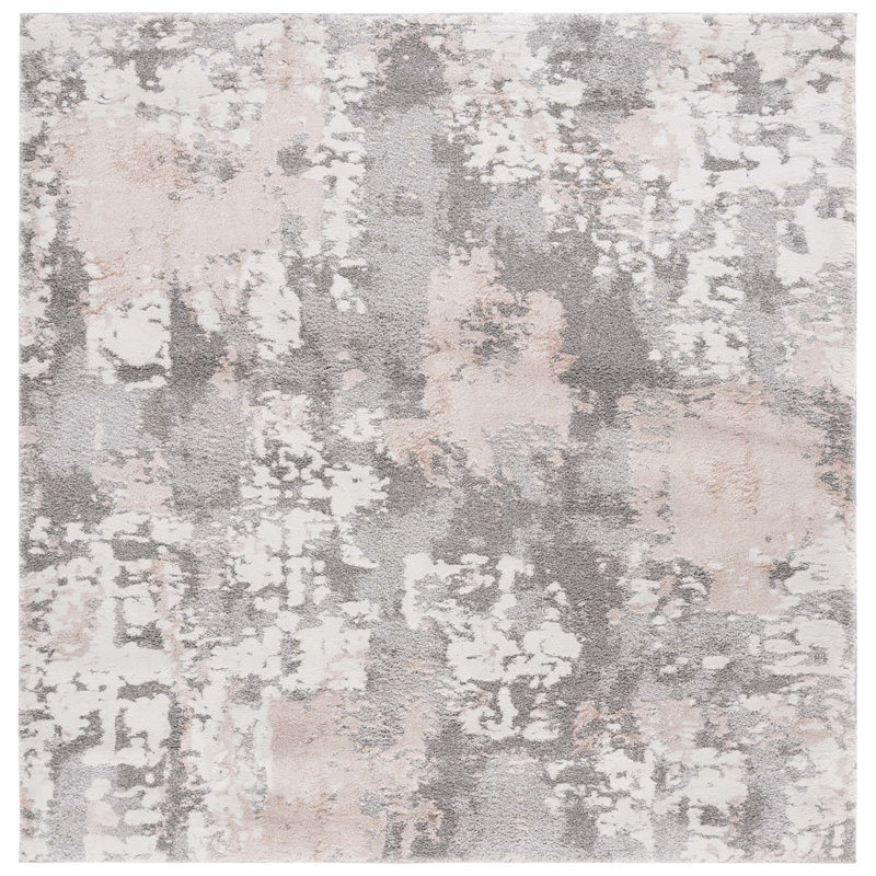 Whalsay Performance Abstract Rug, Square 6'7"