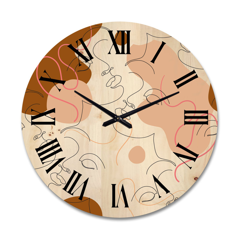 Horloge murale en bois, Grand