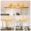 Luminaire suspendu industriel industriel à 6 lumières Boho Rattan Chandelier