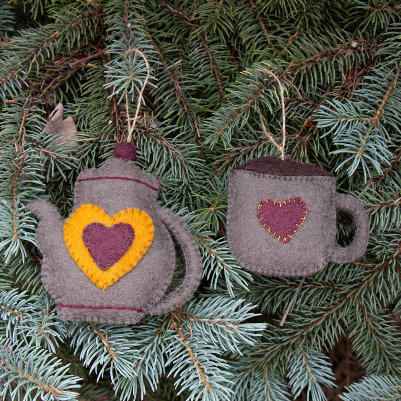 5'' Handmade Fabric Hanging Figurine Ornament