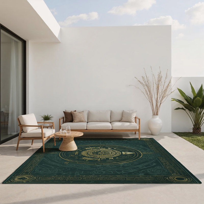 Tapis intérieur et extérieur Silent Watcher, Rectangle 1 pi 6 po x 2 pi 6 po