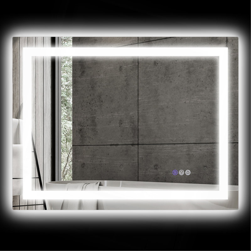 Advanced LED Bathroom Mirror With Multiple Functions For Ideal Bathroom Experience, 23.6" x 31.5"