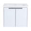 Meuble-lavabo à fermeture en douceur 24 po avec lavabo, convenant à une petite salle de bain