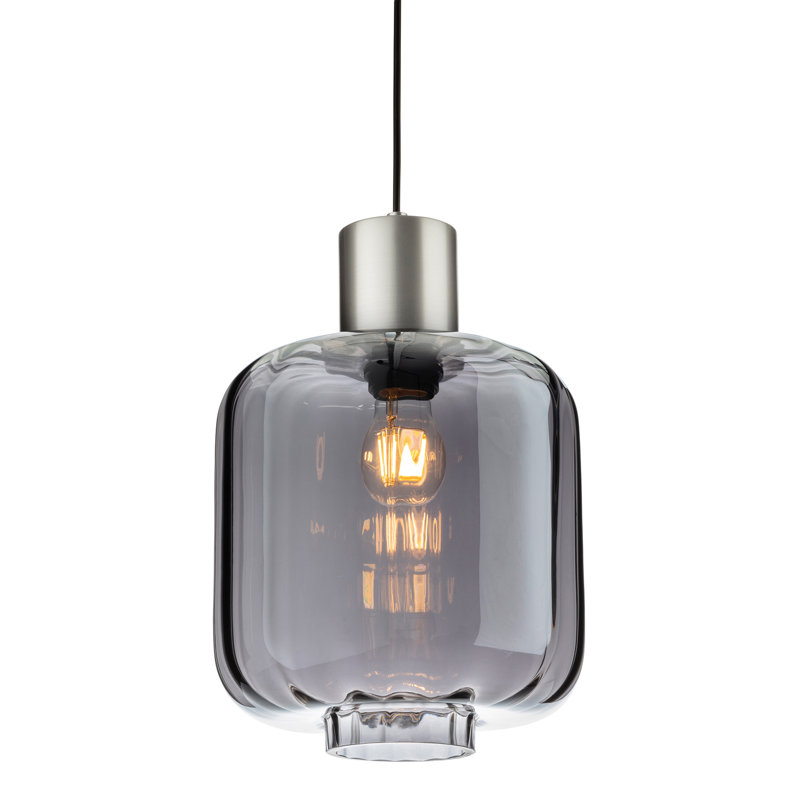 1 - Light Jar Pendant, Smoked