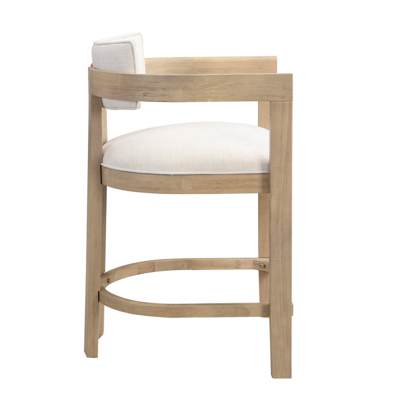 Hokku Designs Evesham 26" Wood Upholstered Barstools