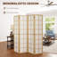 HOMCOM Indoor Room Partition, 4 Panel Folding Room Divider, 160 x 170cm
