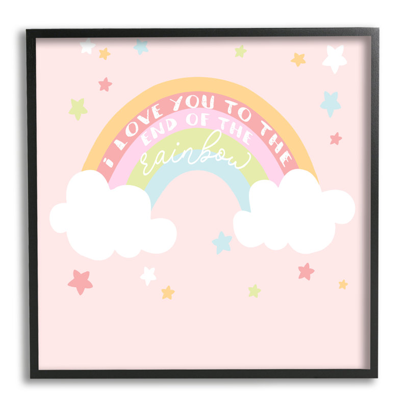 «Love you» rose cmw-070, art mural personnalisé, H 17 po x l 17 po, Giclée encadrée noir minuit, Oui