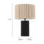 Lampe de table Aurora beige et noire