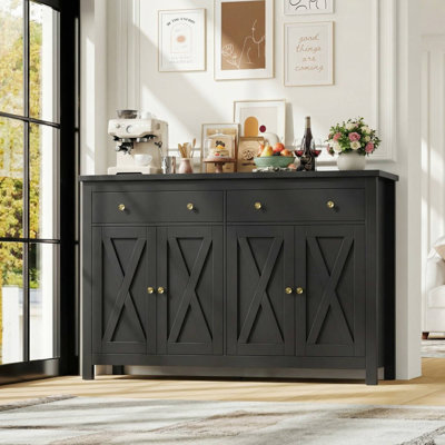 Buffet 2 tiroirs 55,1 po de largeur