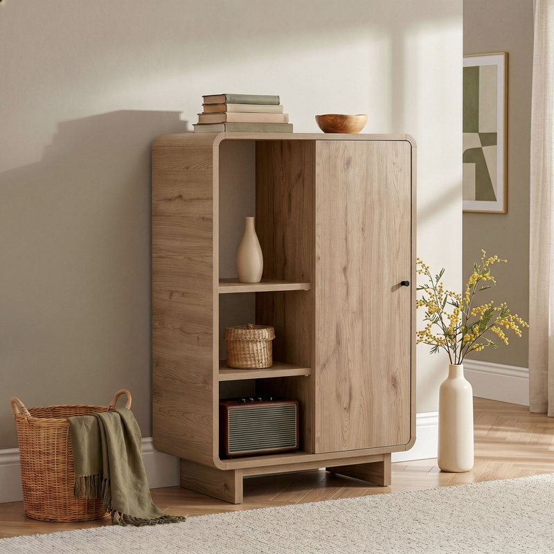 Particle Board / Chipboard Rectangle Accent Cabinet