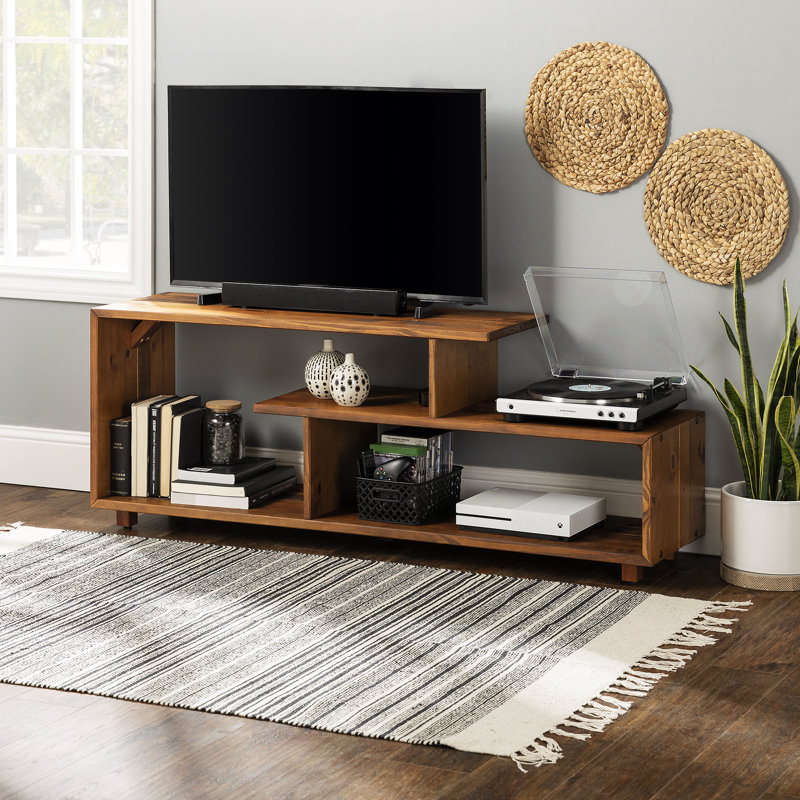  Carrasco 60" Solid Wood TV Stand for TVs up to 50", Amber
