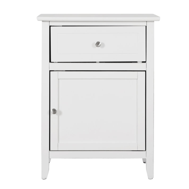 Table de chevet de charme, Blanc