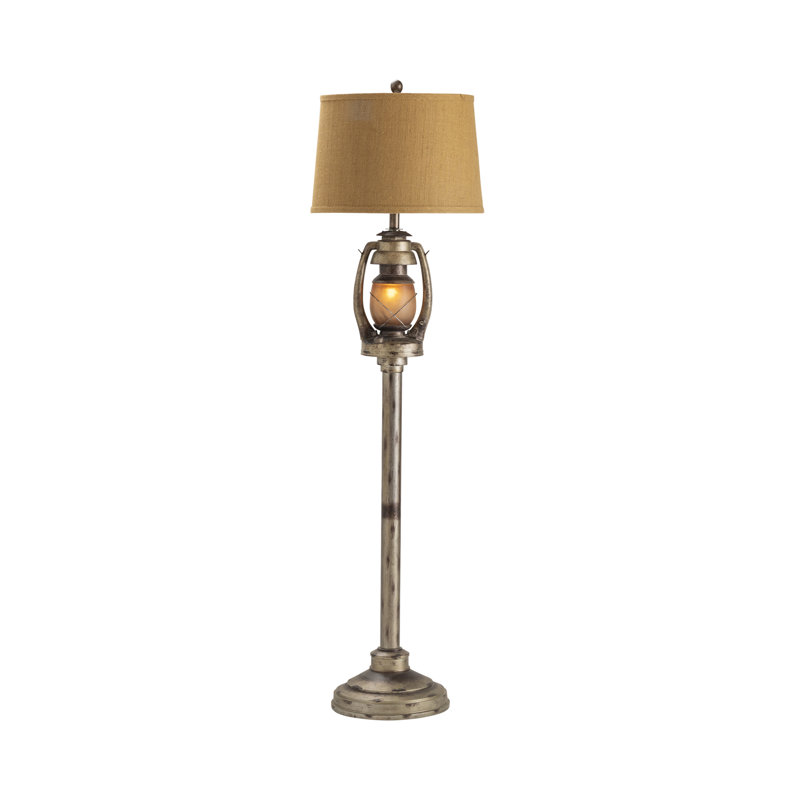 Melvin 62'' Distressed Traditional Floor Lamp