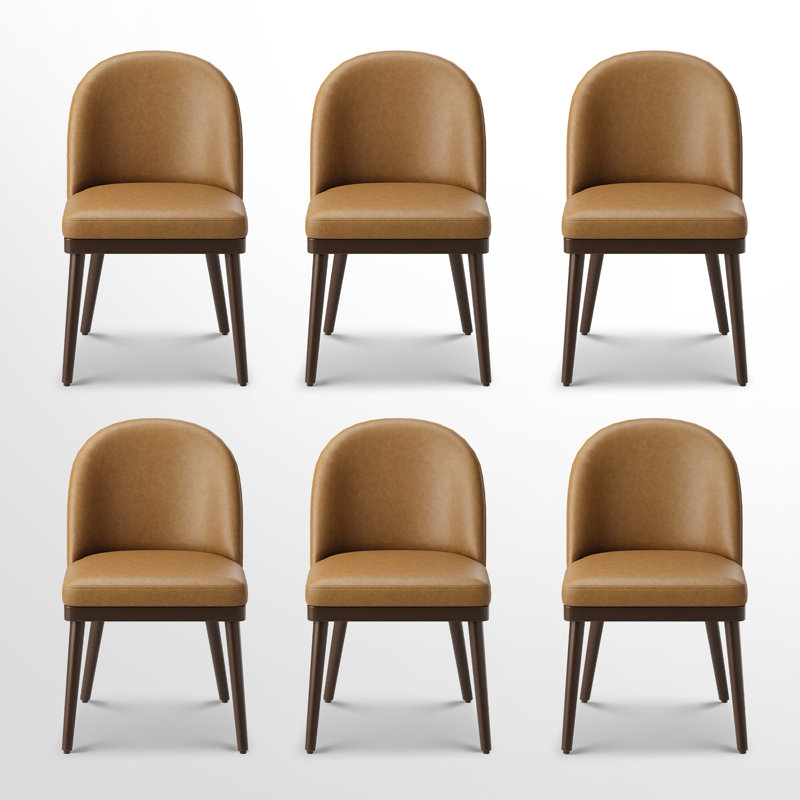 Chaises de salle à manger rembourrées, 6, Gris foncé