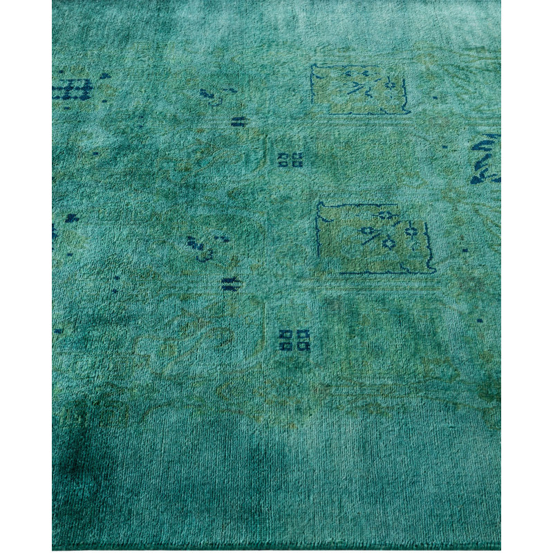 Overdyed One-of-a-Kind 3' 10" X 5' 10" Hand Knotted Area Rug